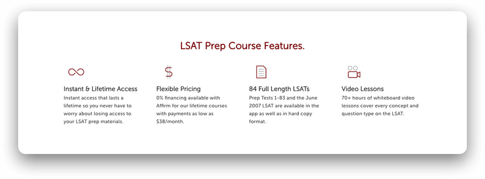 LSATMax Course Features
