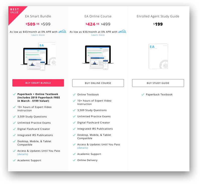 FFA EA Course Pricing